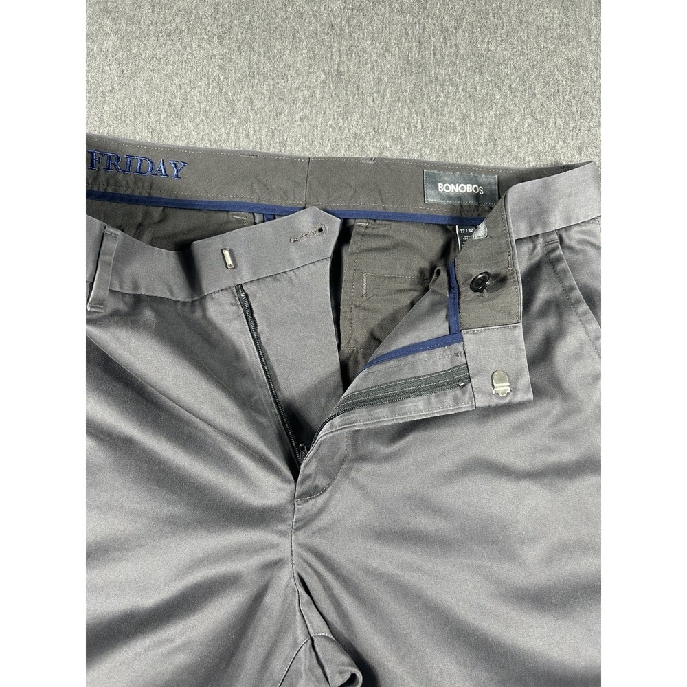 Bonobos Weekday Warrior Dress Pants Friday Charcoal Straight Fit 32/32 - Picture 9 of 16